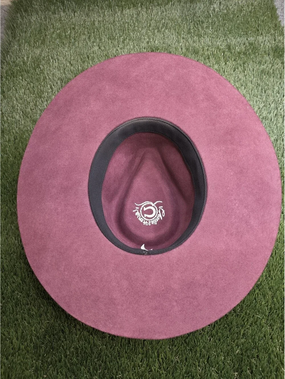 Charlie 1 Horse Women's Highway Hat Burgundy Wool Felt Western Boho - Size Large